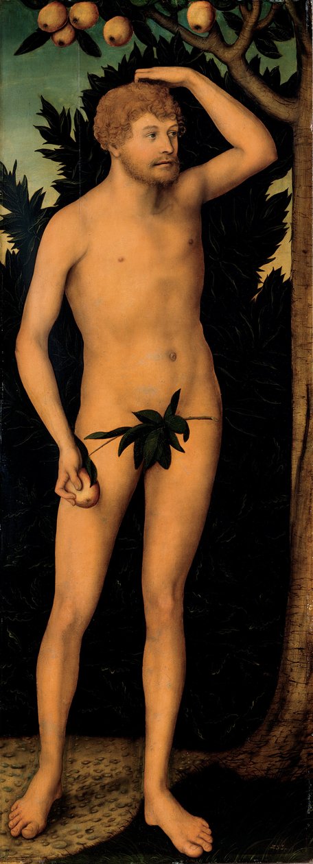 Adán y Eva de Lucas Cranach the Younger