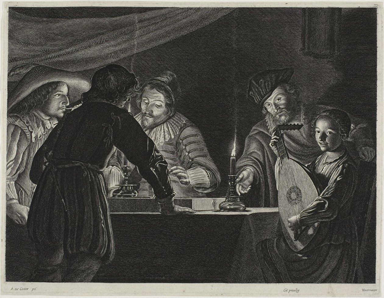 Jugadores de backgammon de Lucas Emil Vorsterman