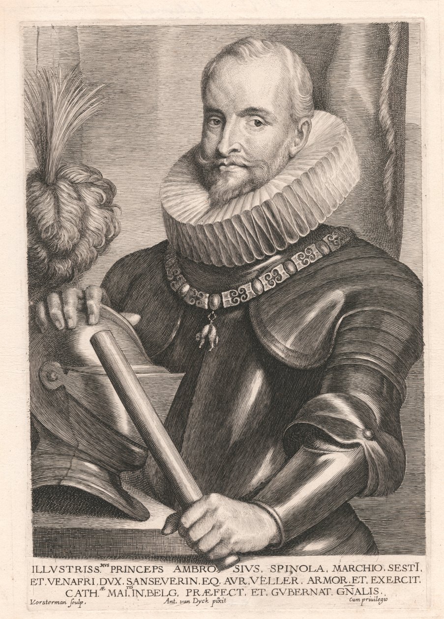 Illustrissmus Ambrosius Spinola, Marchio Sest I de Lucas Vorsterman