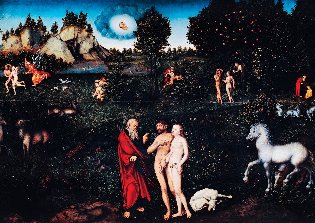 Paraíso de Lucas the Elder Cranach