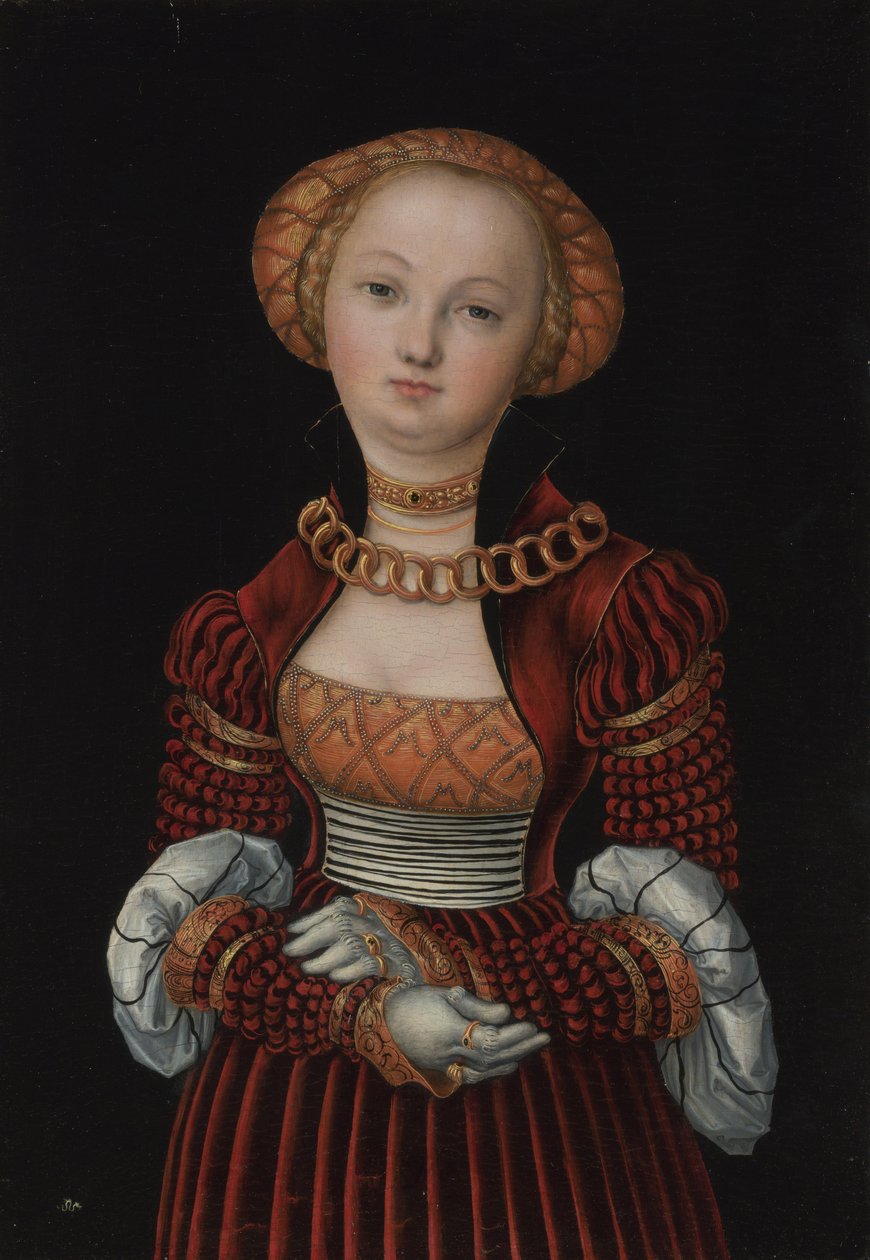 Retrato de una mujer de Lucas the Elder Cranach