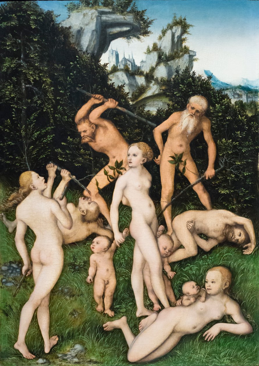 Pueblos primitivos de Lucas the Elder Cranach