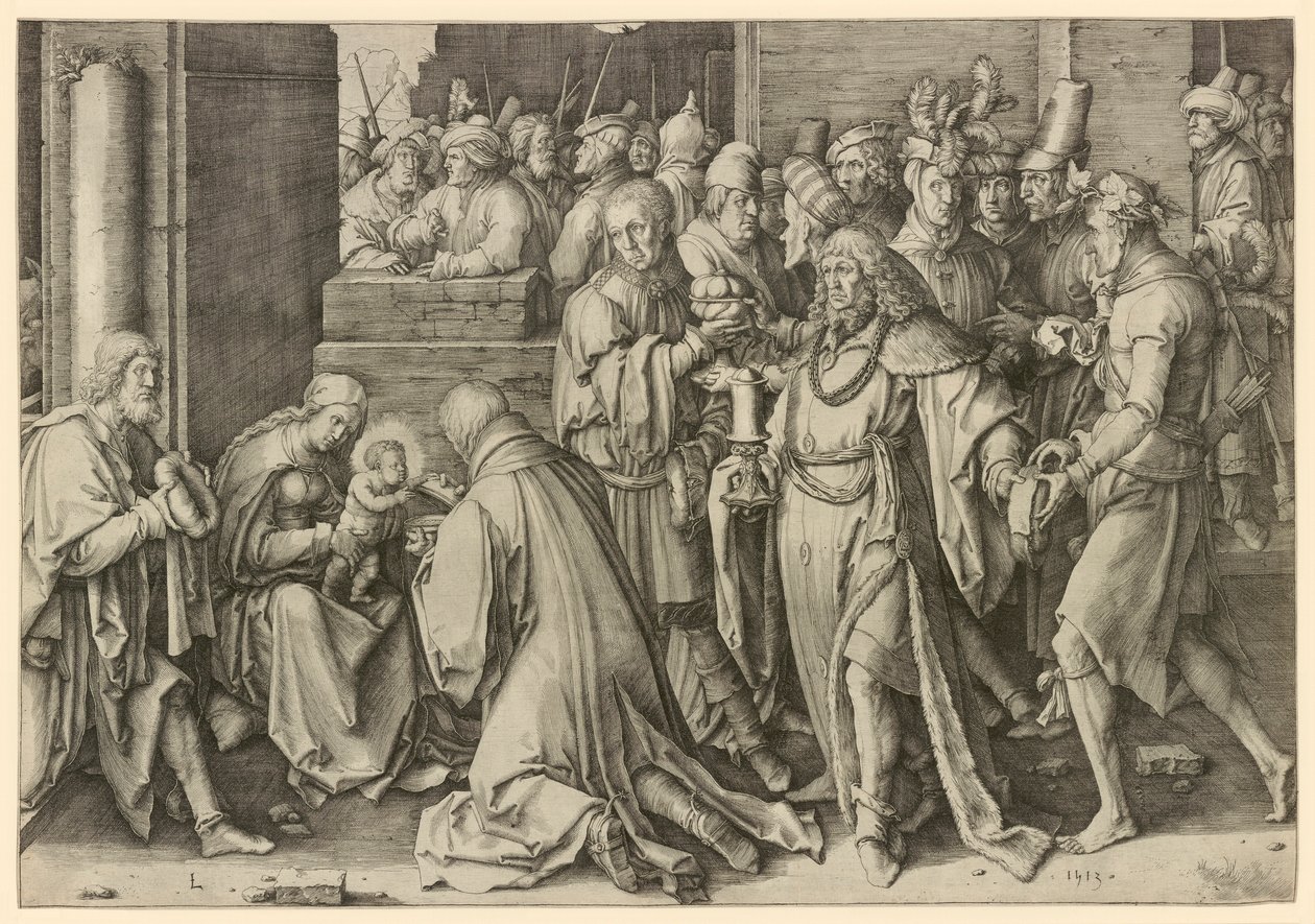 Adoración de los Magos de Lucas van Leyden