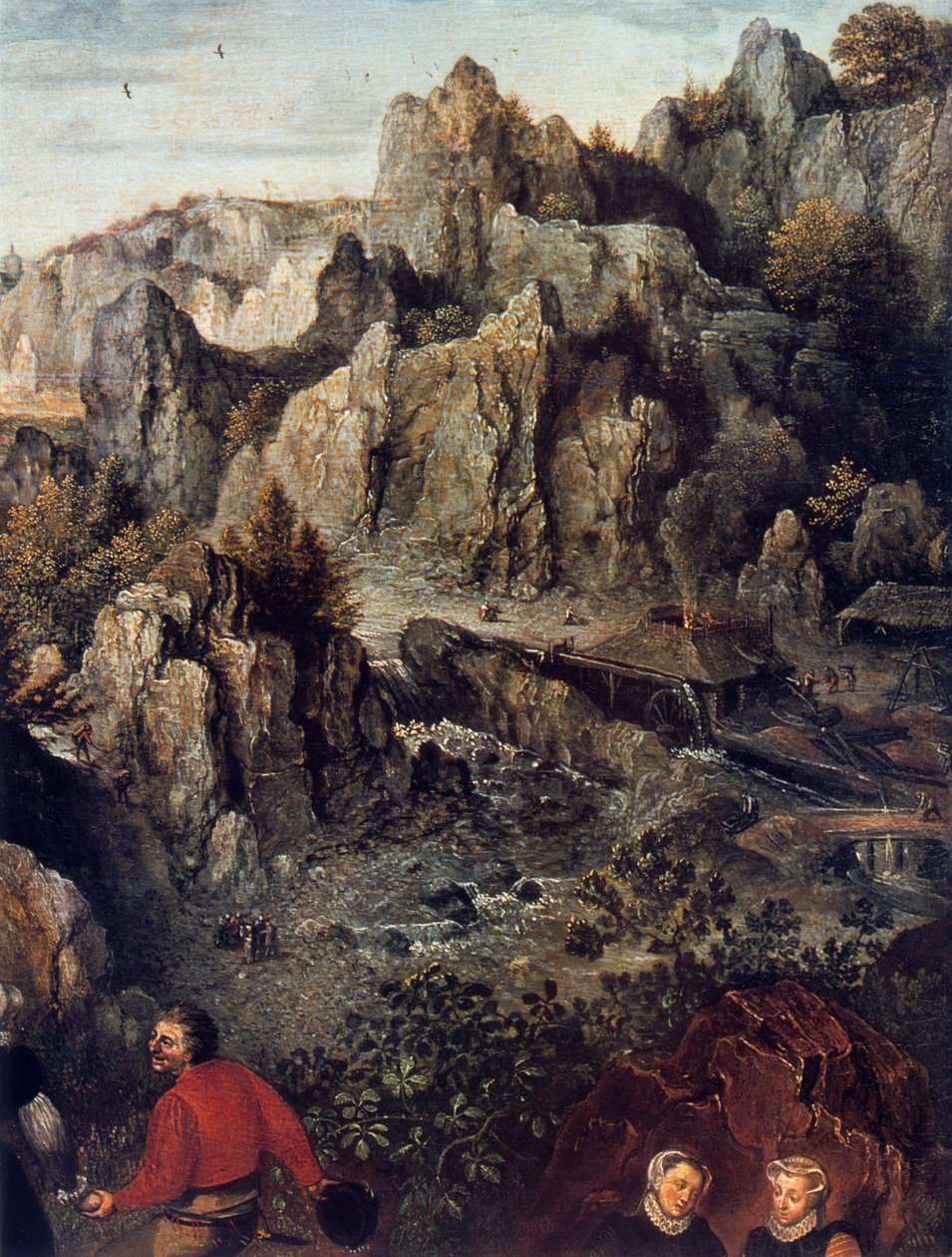La Fiesta Campestre (detalle), 1576 de Lucas van Valckenborch