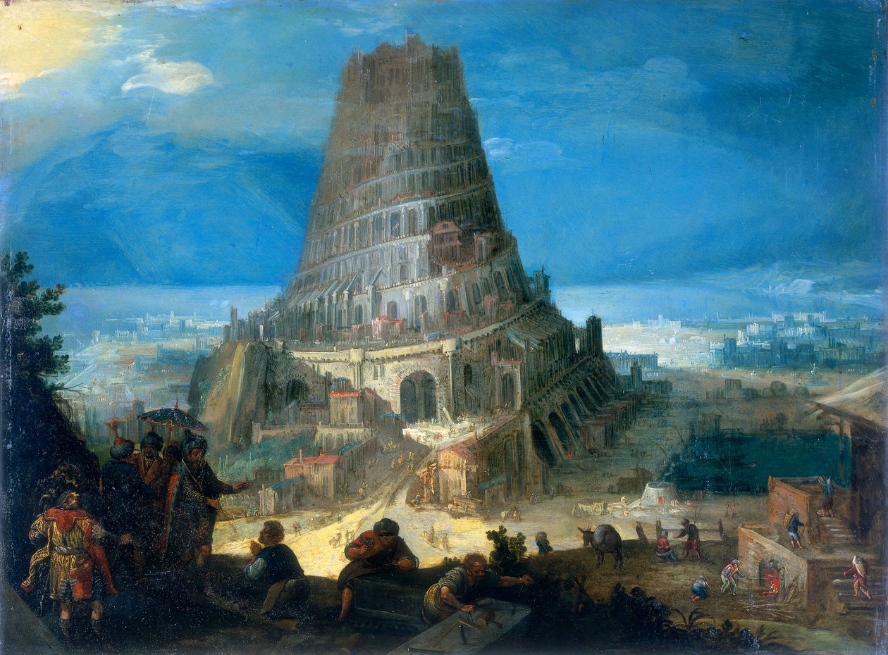 La torre de Babel, 1595 de Lucas van Valckenborch