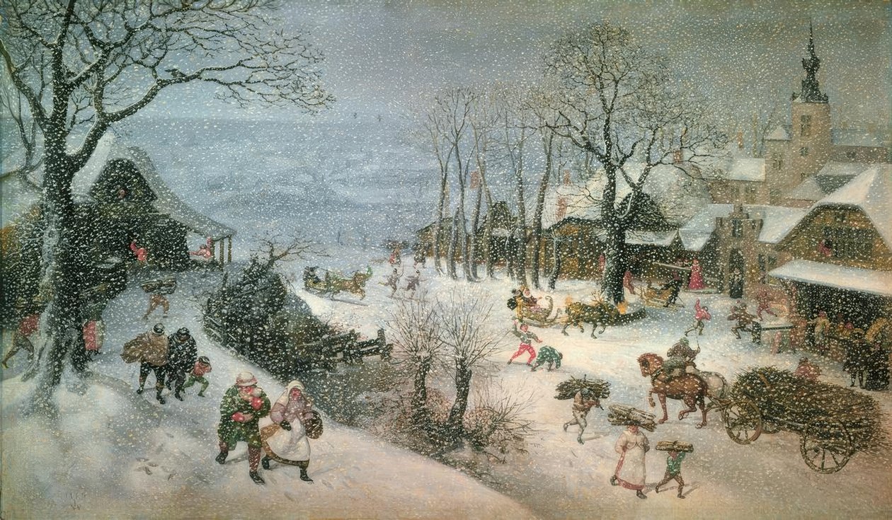 Paisaje de invierno – Febrero de Lucas van Valckenborch