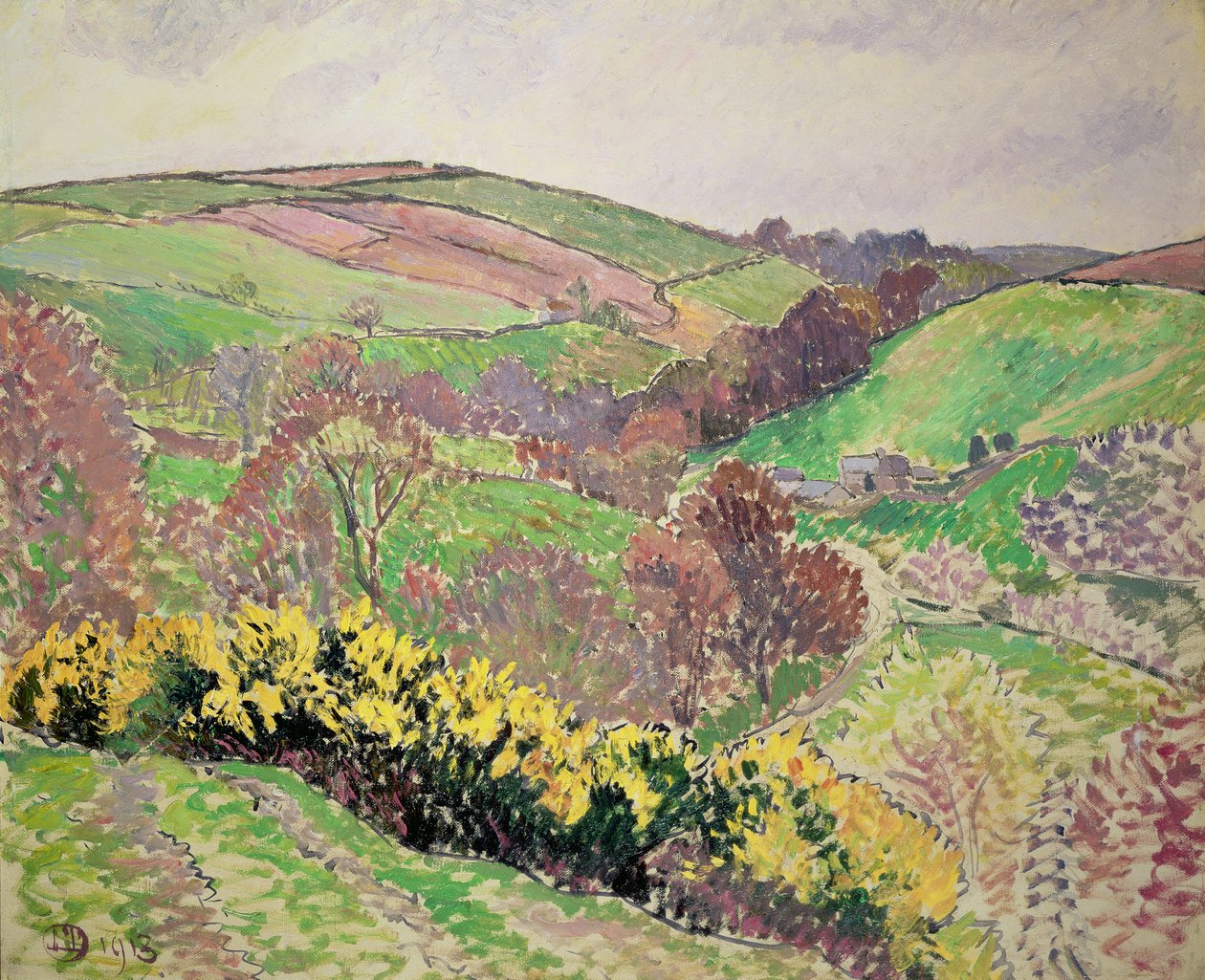 El valle, Blackpool, 1913 de Lucien Pissarro