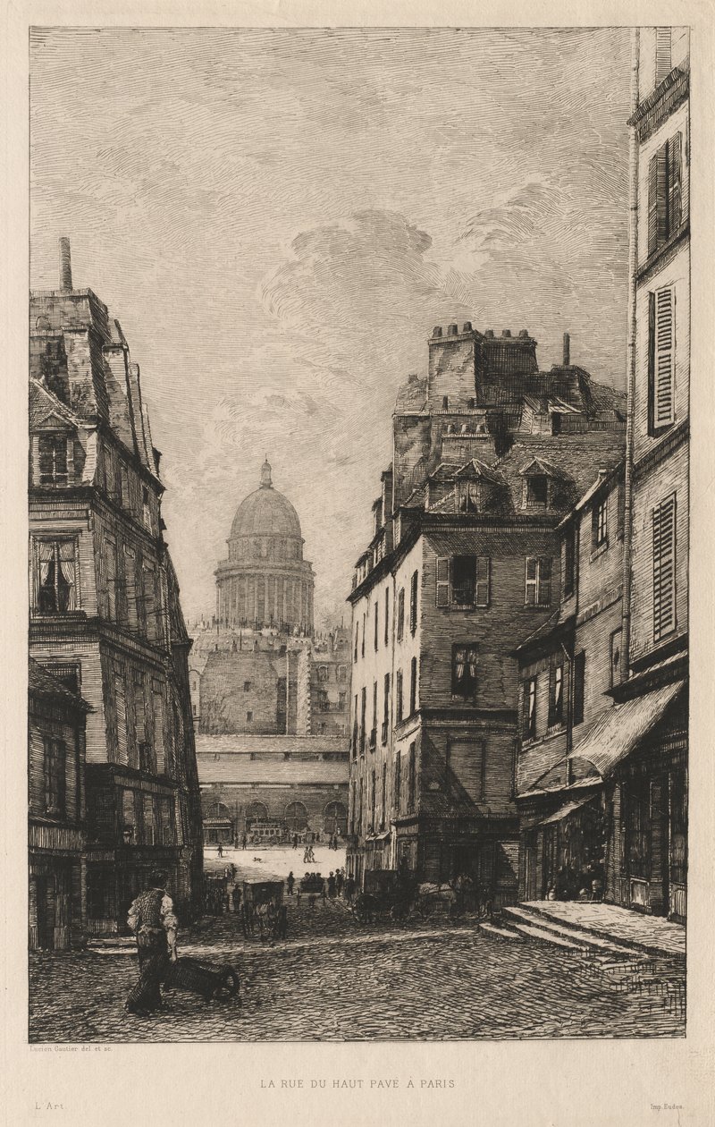 Rue du Haut Pavé en París de Lucien Gautier
