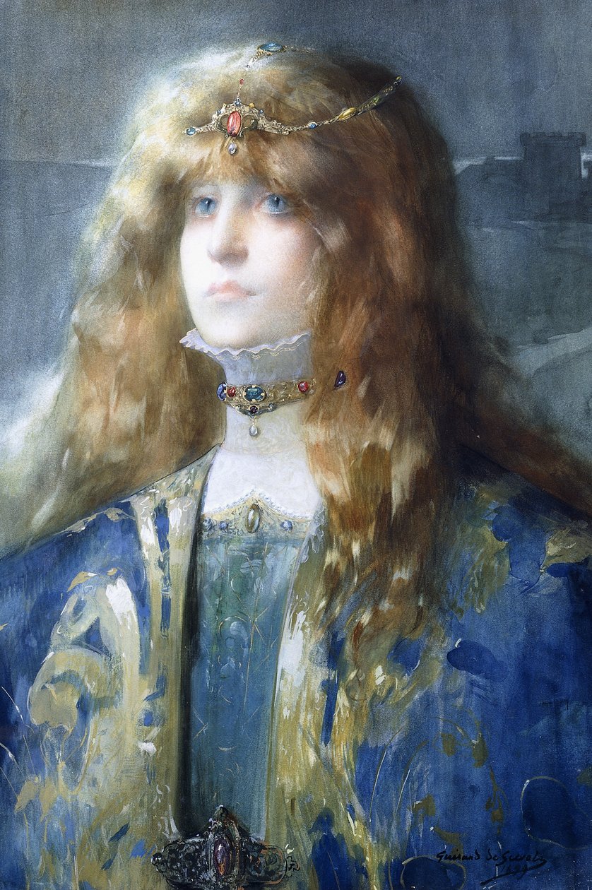 Retrato de Sarah Bernhardt de Lucien Guirand de Scevola