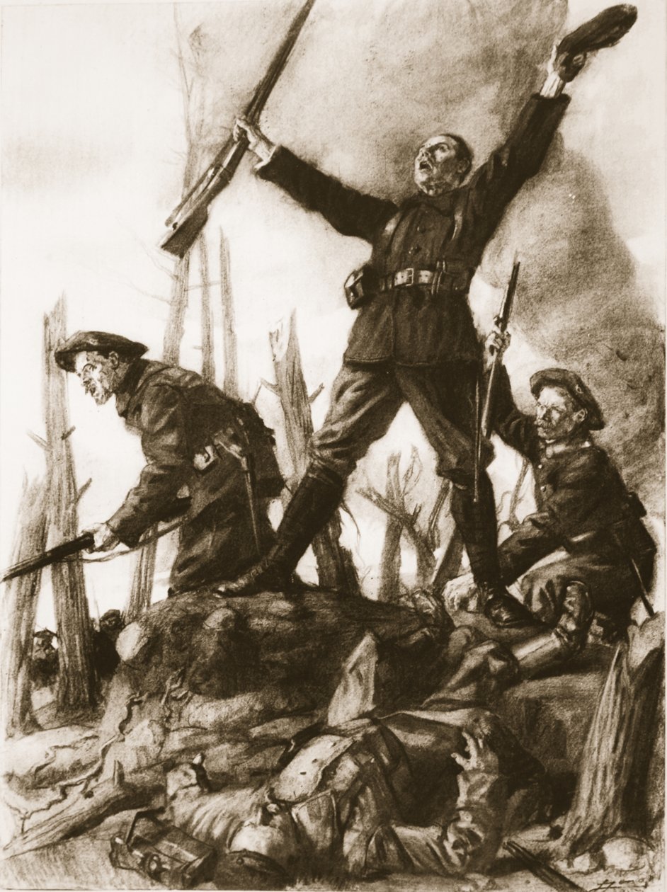 En la cima de Hartmannswillerkopf de Lucien Hector Jonas