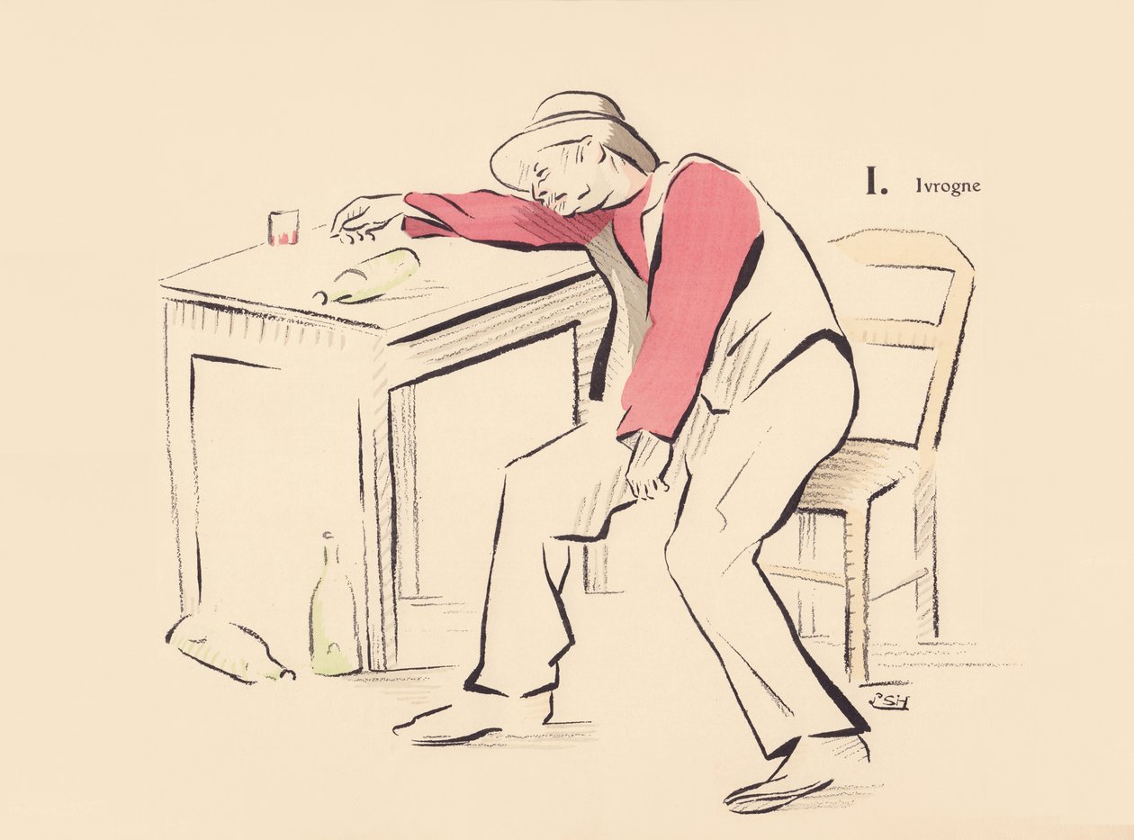 I. Borracho de Lucien L. (active 1904) Henreaux