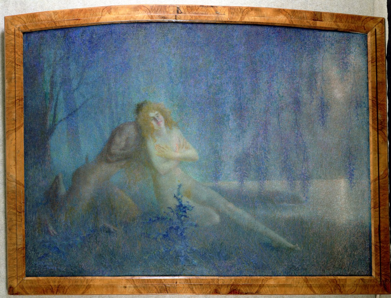Blue Story (óleo sobre lienzo) de Lucien Levy Dhurmer