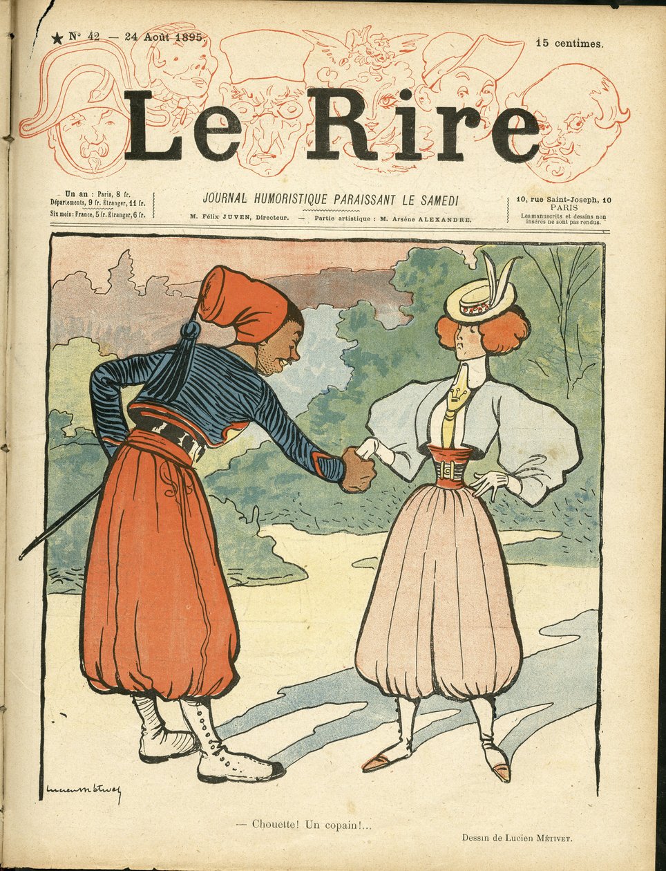 Portada de "Le Rire" de Lucien Metivet