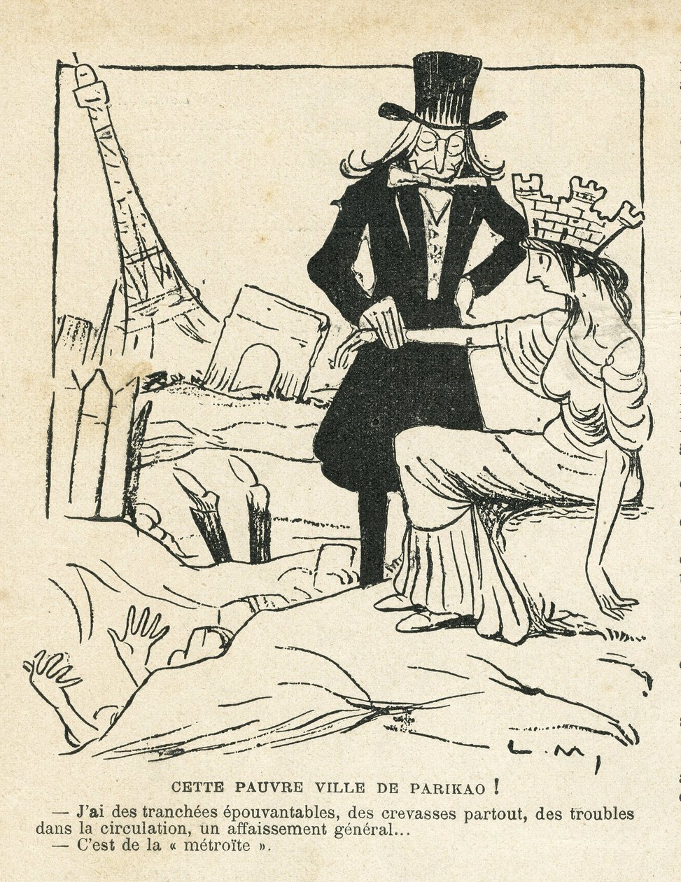 Ilustración en Le Rire de Lucien Metivet