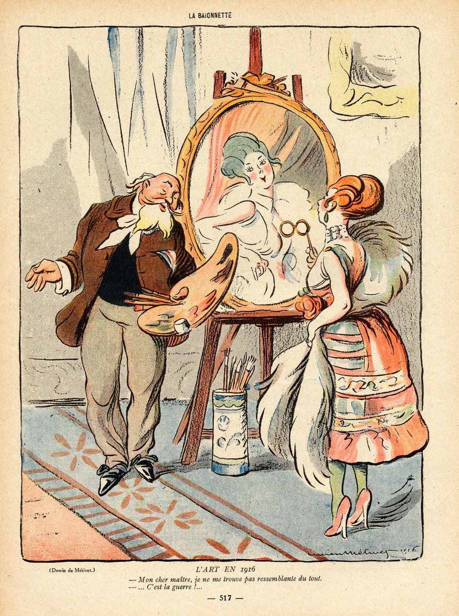 La Baionnette, Satírico en Colores de Lucien Metivet