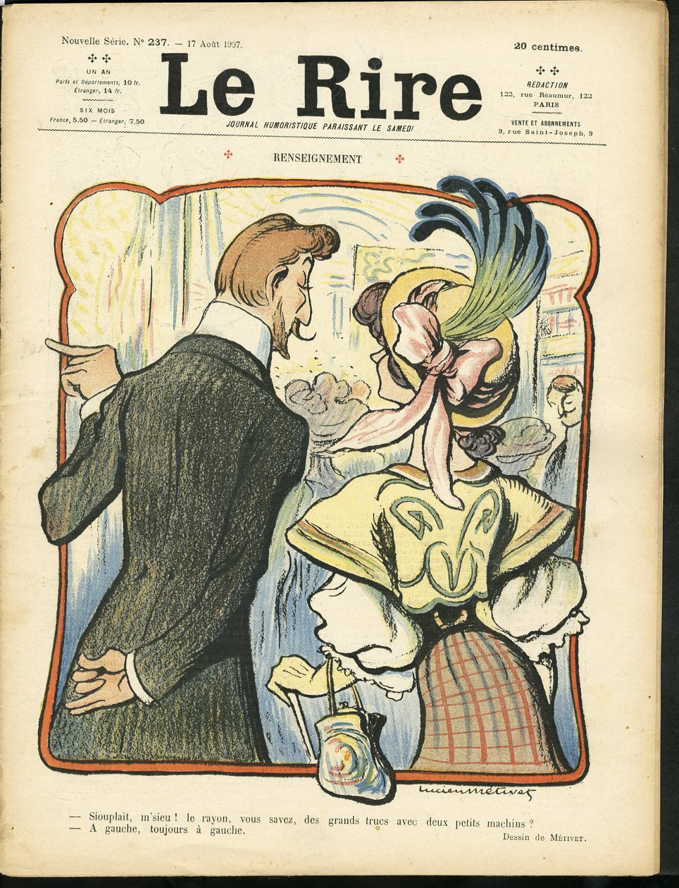 Portada de Le Rire de Lucien Metivet
