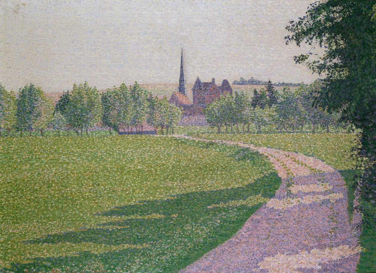 Iglesia de Eragny, 1886 de Lucien Pissarro