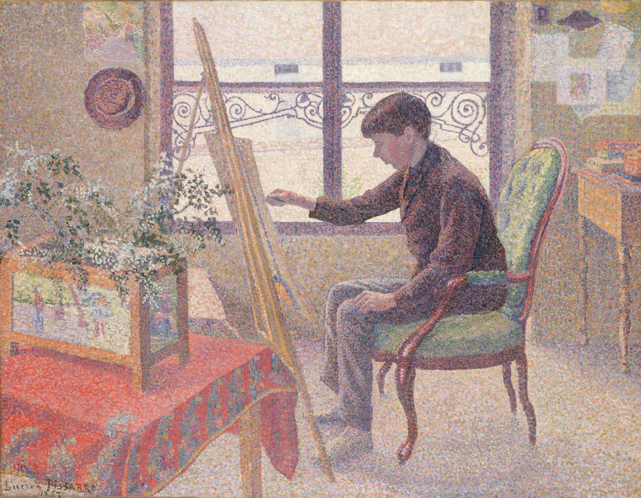 Interior del estudio de Lucien Pissarro