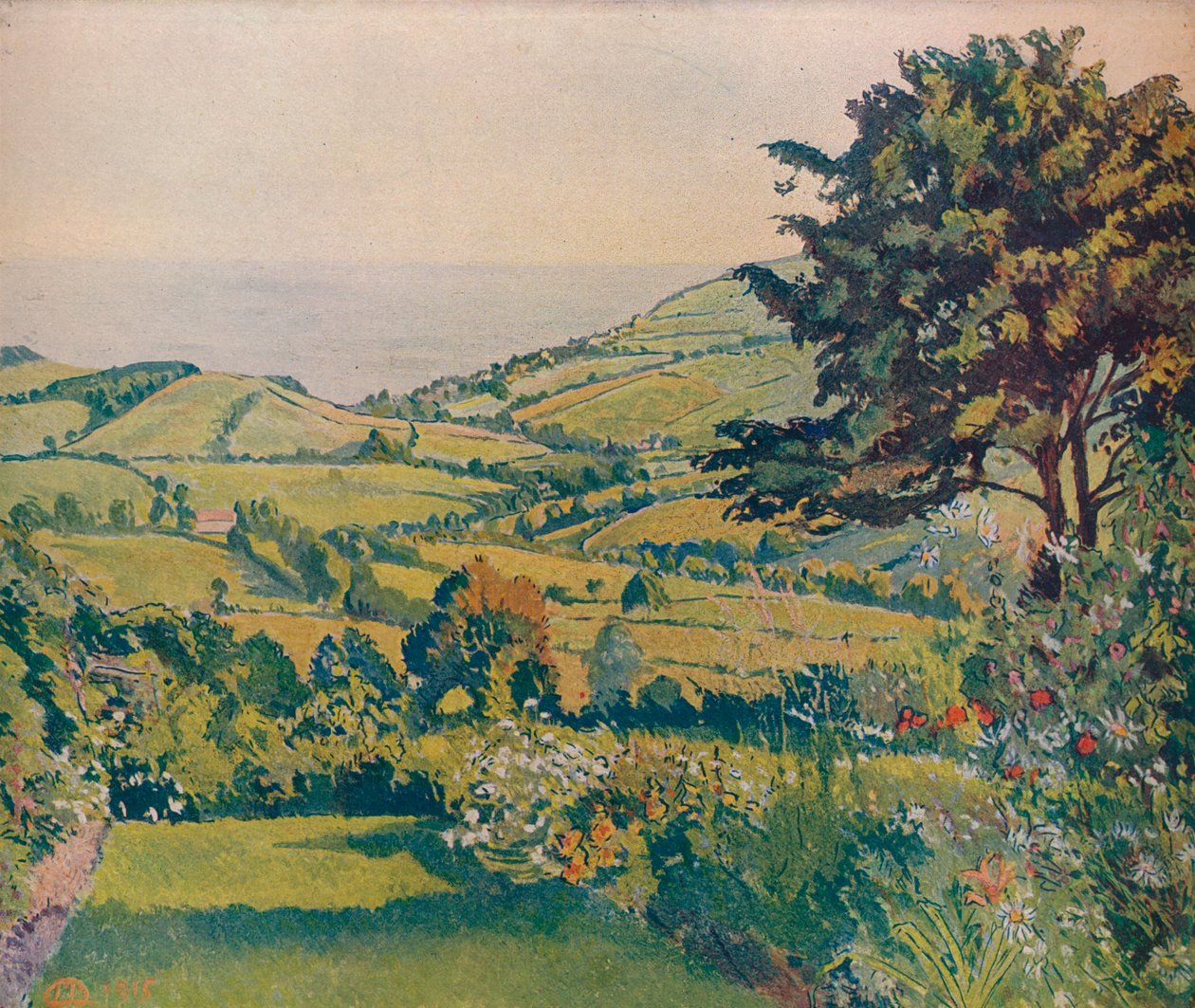 Vista del mar, Fishponds, 1915, c1932 de Lucien Pissarro