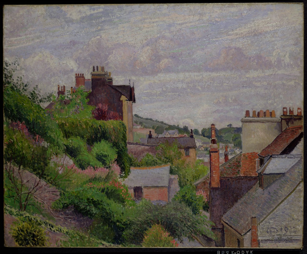 Los techos de Dartmouth de Lucien Pissarro
