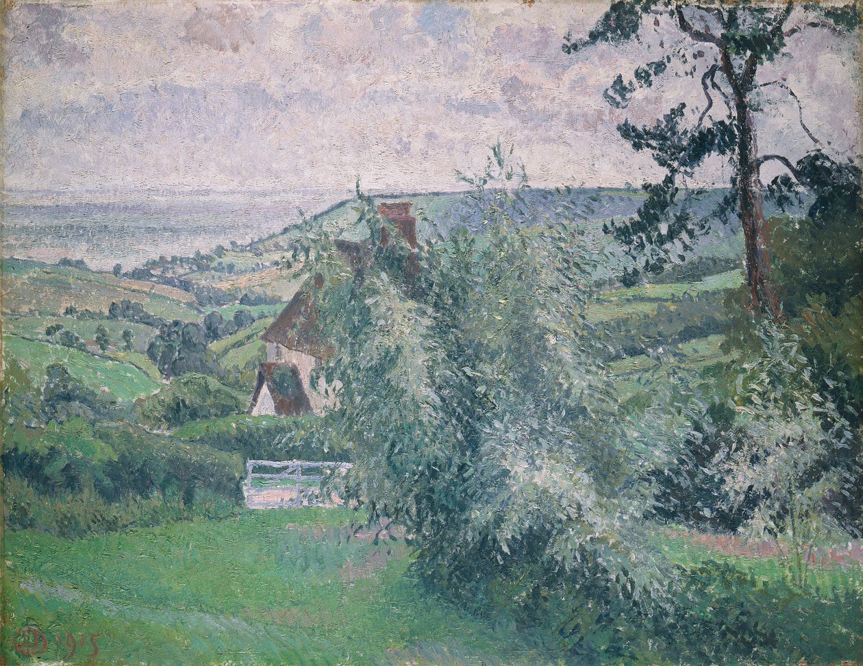 Sauces, Fishpond, Dorset de Lucien Pissarro