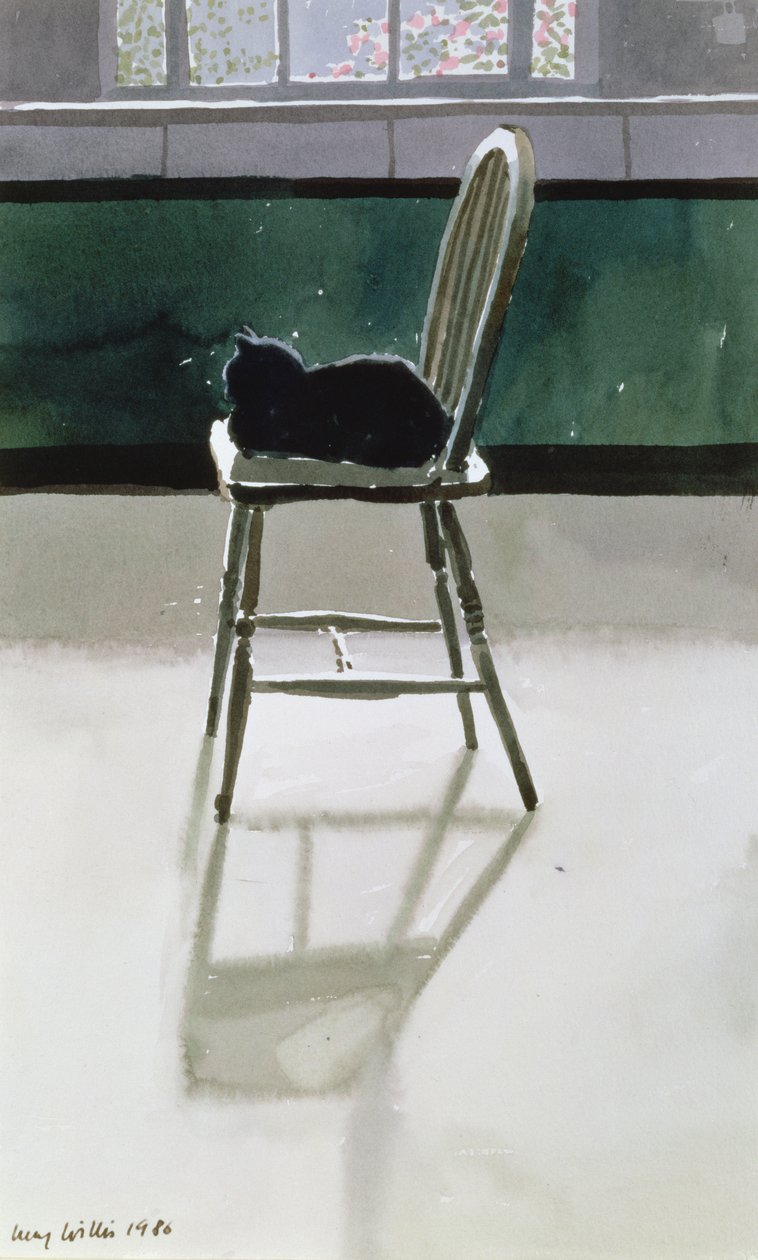 Gato en una silla, 1986 de Lucy Willis