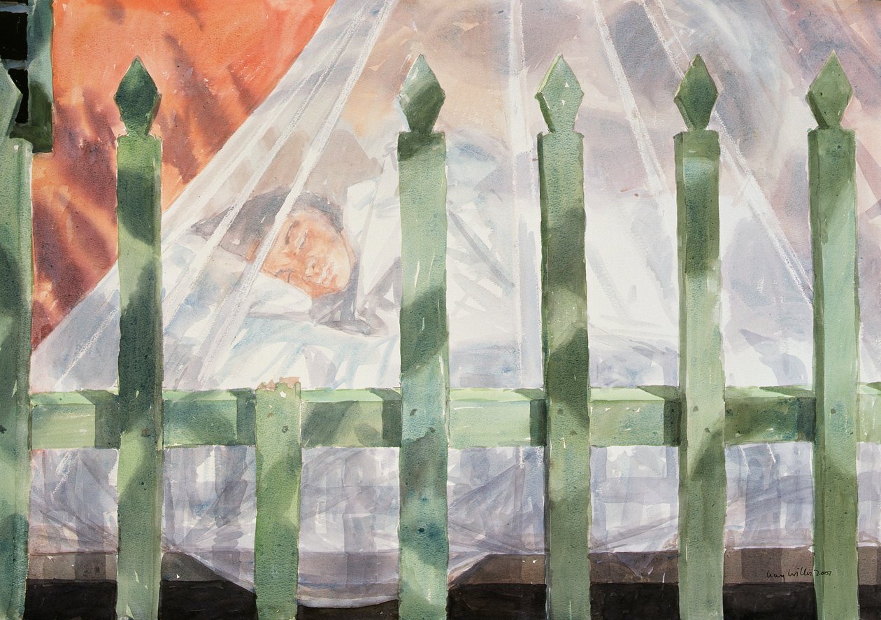 Durmiendo en el jardín, Grecia I, 2001 de Lucy Willis