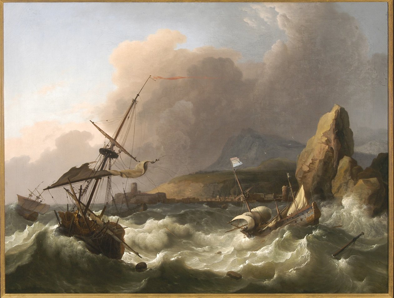 Tormenta en el mar, 1702 de Ludolf Backhuysen