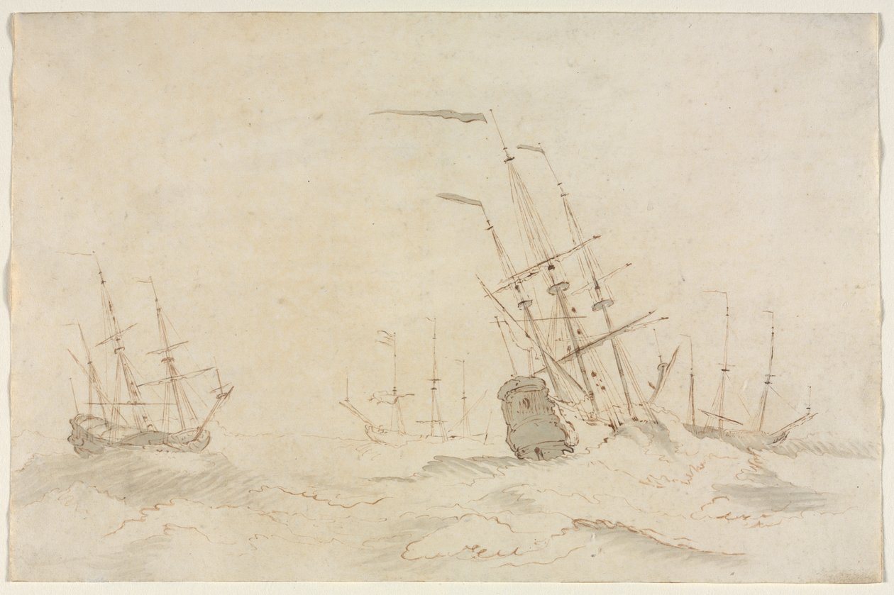 Barcos de Ludolf Backhuysen