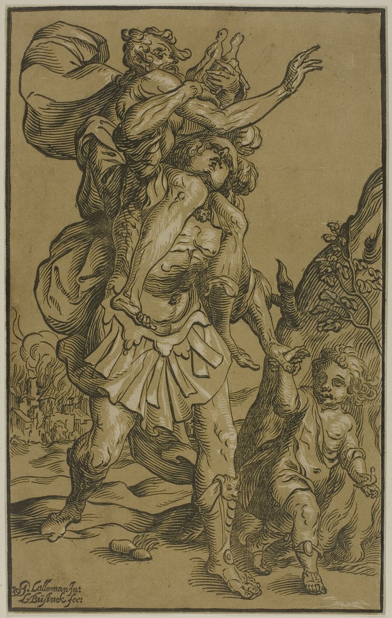 Eneas y Anquises de Ludolph Büsinck