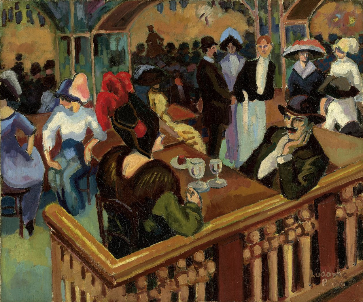 Café Parisien (Bal Tabarin) de Ludovic Rodolphe Pissarro