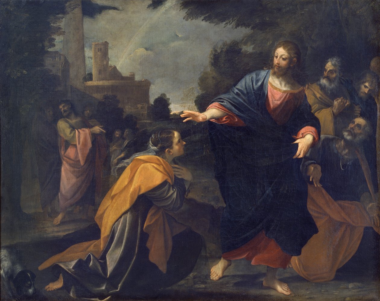 Cristo y la mujer cananea de Ludovico Carracci