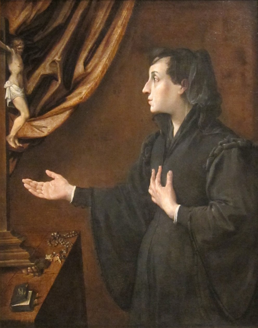 Retrato de una viuda de Ludovico Carracci