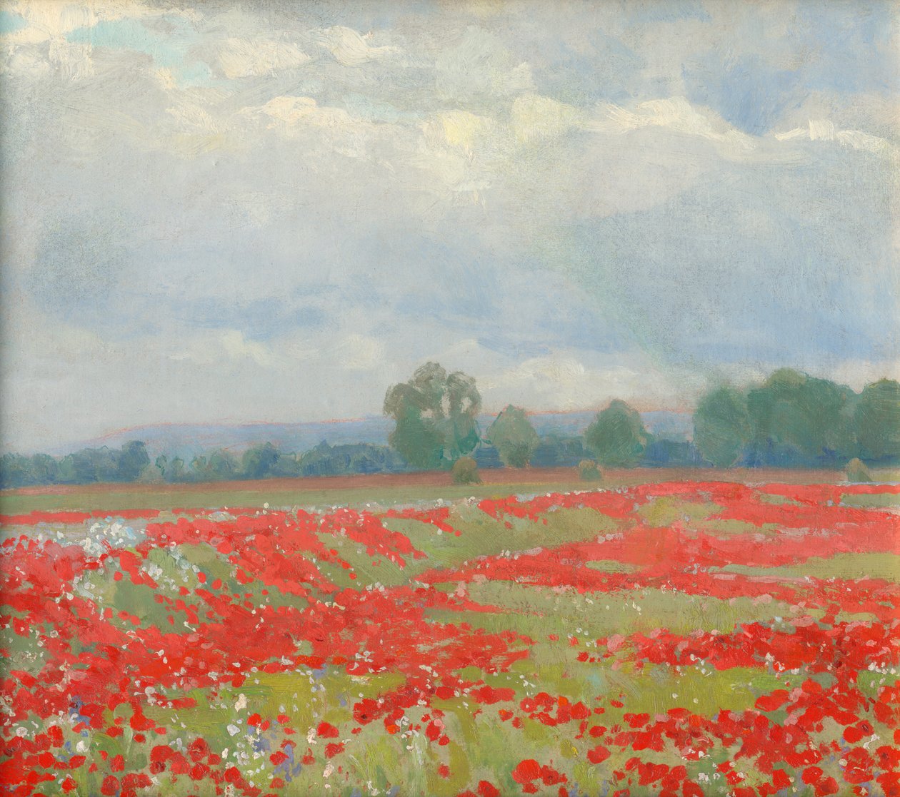 Paisaje, c.1900 (óleo) de Ludovit Cordak