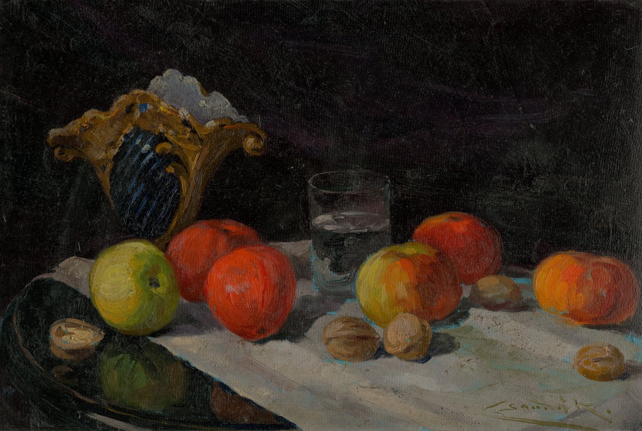 Bodegón con manzanas de Ludovit Cordak