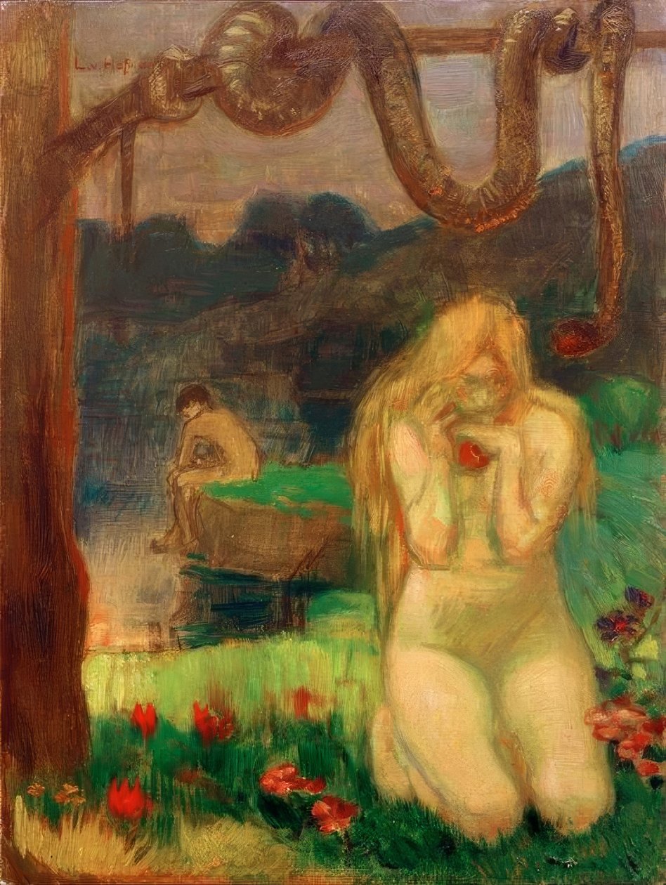 Adán y Eva de Ludwig von Hofmann
