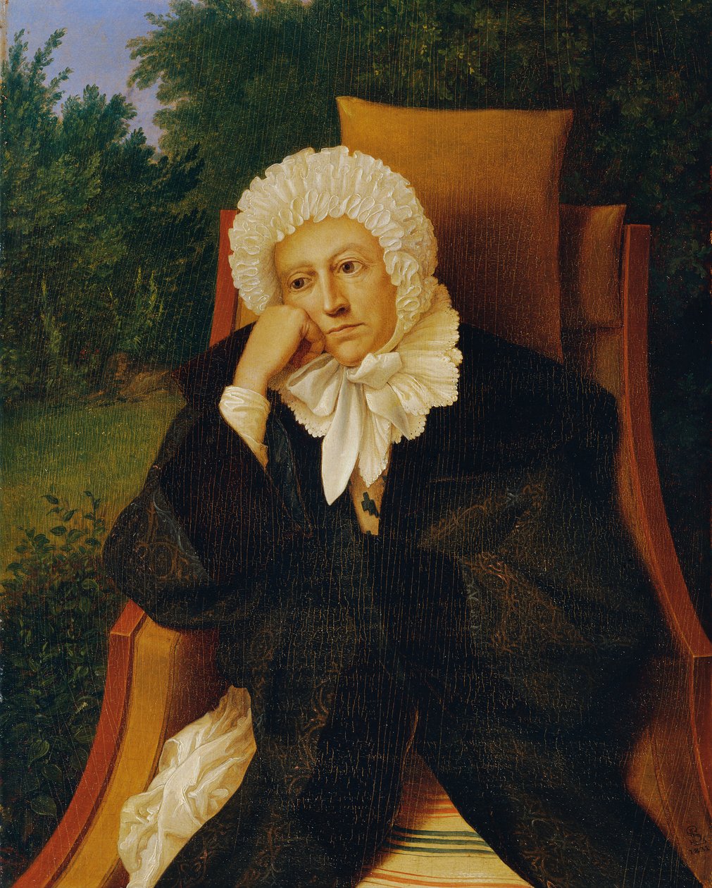 dama en el sillón de Ludwig Ferdinand Schnorr von Carolsfeld