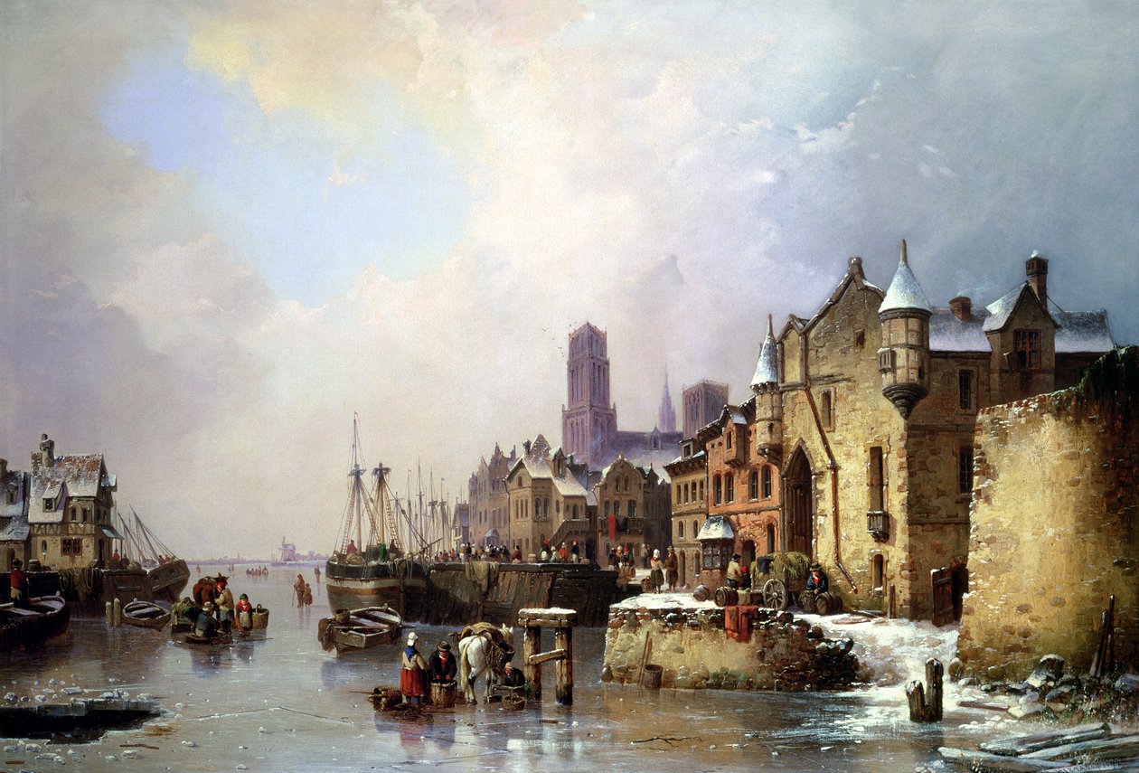 Invierno en Konigsberg (Kaliningrado) de Ludwig Hermann