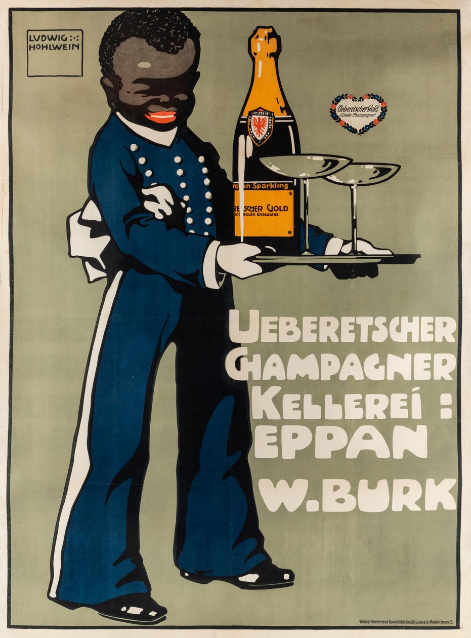 Bodega de Champagne Ueberetscher de Ludwig Hohlwein