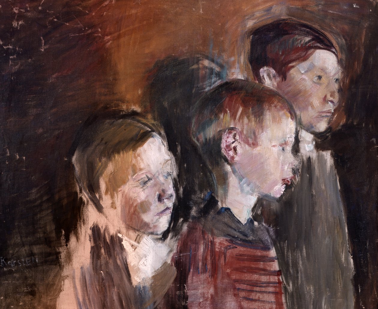 Tres hermanos de Ludwig Karsten