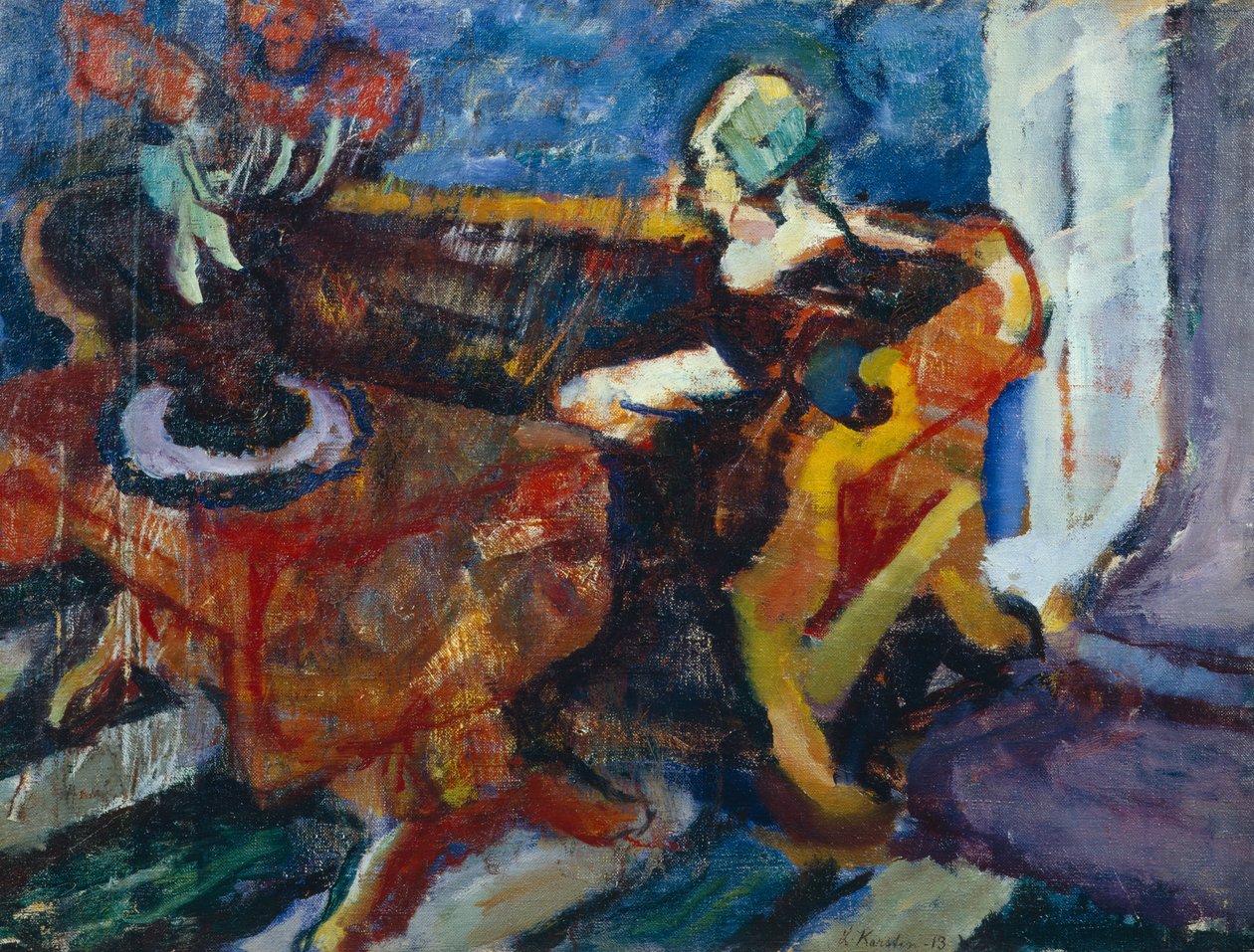 Mujer en interior de Ludvik Peter Karsten