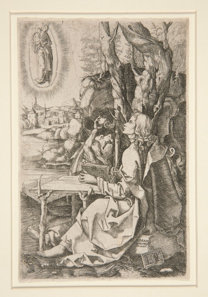 San Juan en la isla de Patmos de Ludwig Krug
