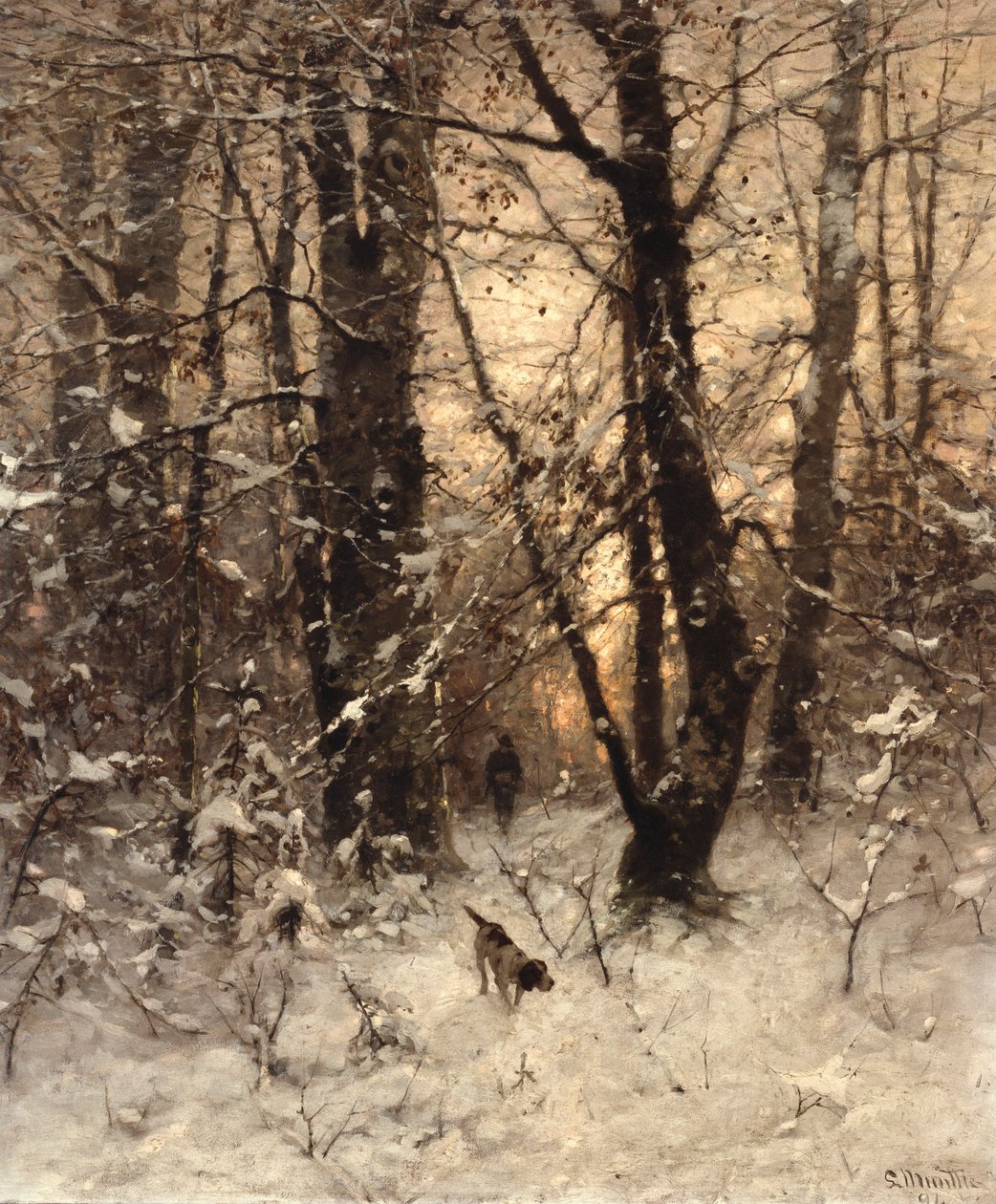Crepúsculo Invernal, 1891 de Ludwig Munthe