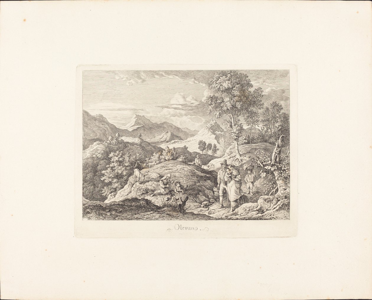 Olevano de Ludwig Richter