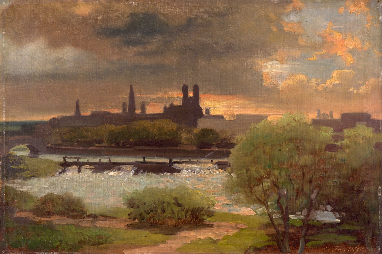 Vista de Múnich de Ludwig Thiersch