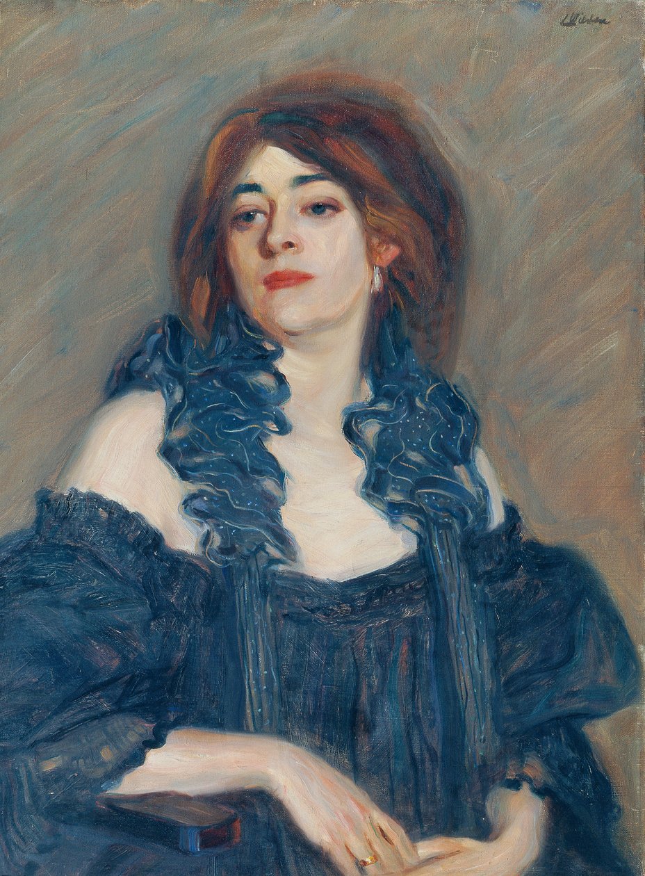 retrato de una dama de Ludwig Wieden