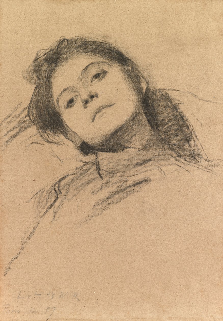 Estudio de una Chica de Ludwig von Hofmann
