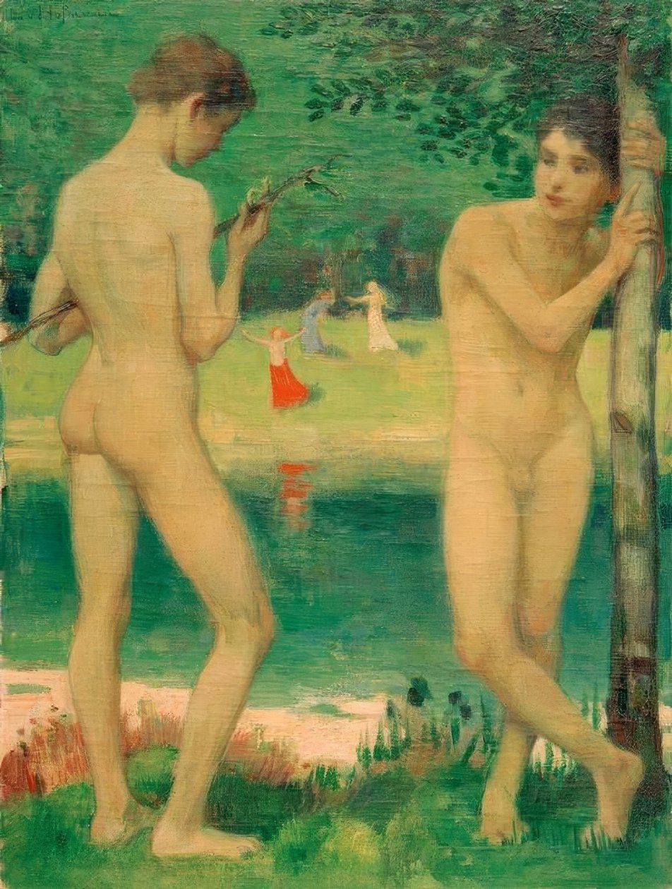 Dos jóvenes de Ludwig von Hofmann