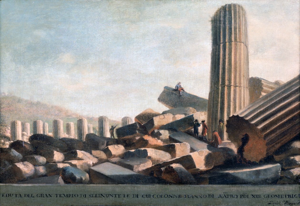 Gran Templo en Selinunte de Luigi Mayer