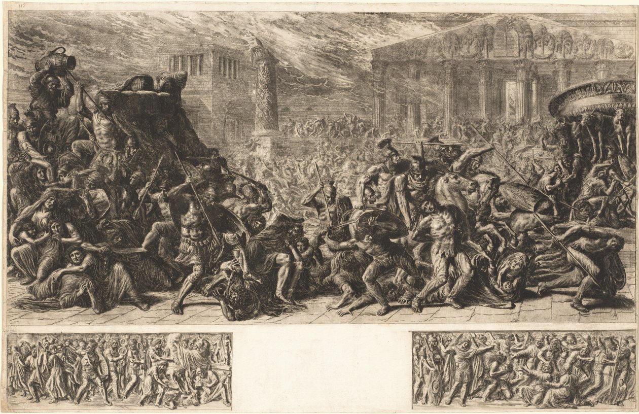 El saqueo del templo en Jerusalén de Luigi Ademollo